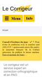 Mobile Screenshot of corrigeur.fr