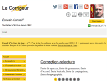 Tablet Screenshot of corrigeur.fr